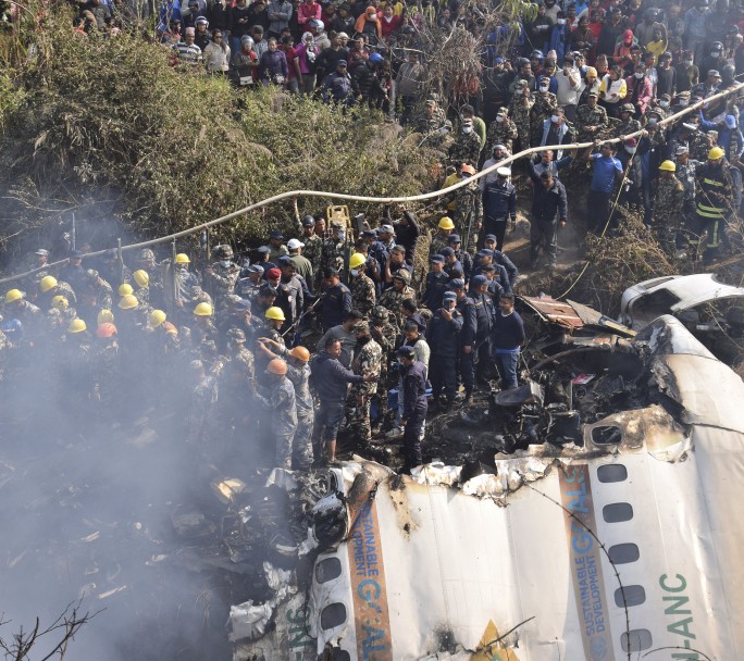 Un avión con 72 pasajeros se estrelló en Nepal por causas desconocidas